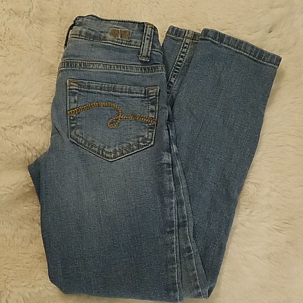 Justice Mid-Rise Super Skinny Jeans